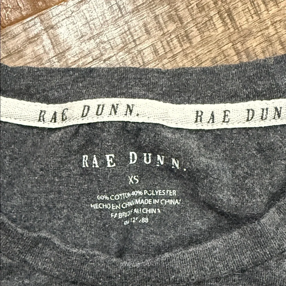 Rae Dunn Charcoal Gray 'New Beginnings' Graphic Tee - Picture 2 of 2